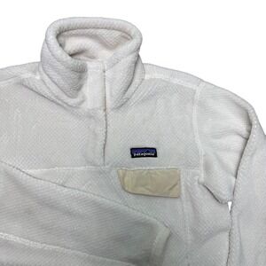 Patagonia‎ Women's Re-Tool Half-Snap Pullover White Size Medium Sweater Jacket
